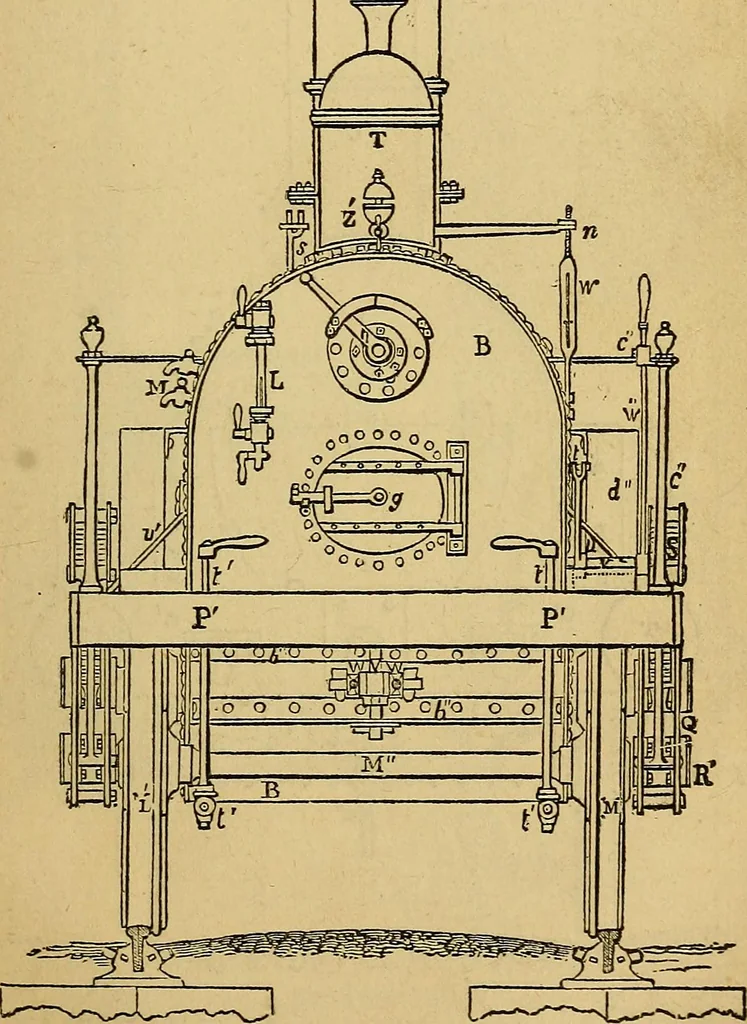 An illustration from Steam and its uses : including the steam engine, the locomotive, and steam navigation, 1873, leaf 94