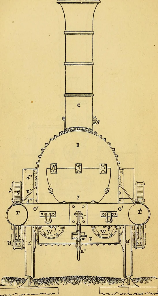 An illustration from Steam and its uses : including the steam engine, the locomotive, and steam navigation, 1873, leaf 95