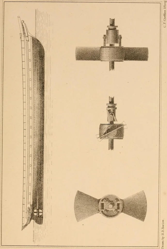An illustration from Steam navigation, 1847, leaf 174