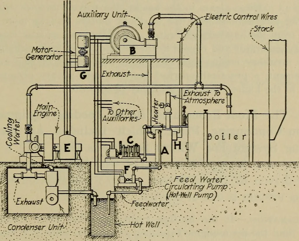An illustration from Steam power plant auxiliaries and accessories;, 1922, leaf 202