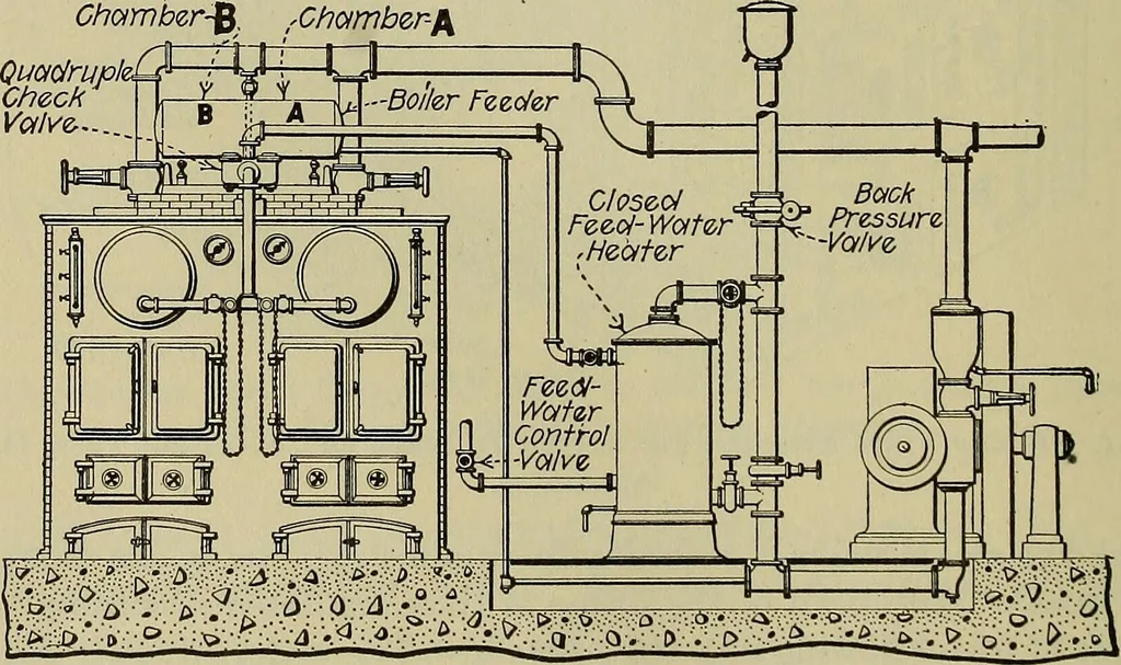 An illustration from Steam power plant auxiliaries and accessories;, 1922, leaf 225