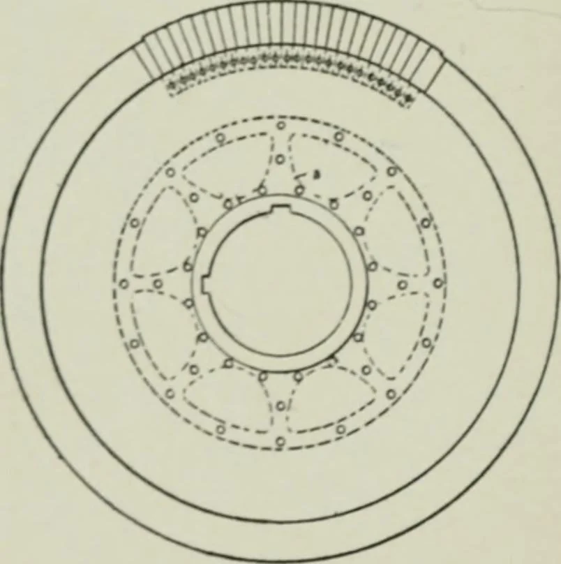 An illustration from Steam turbine engines : their construction, care and operation, 1910, leaf 101
