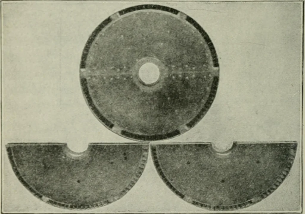 An illustration from Steam turbine engines : their construction, care and operation, 1910, leaf 117