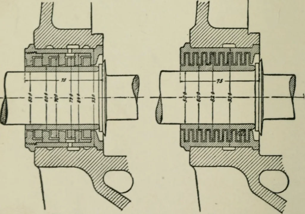 An illustration from Steam turbine engines : their construction, care and operation, 1910, leaf 19