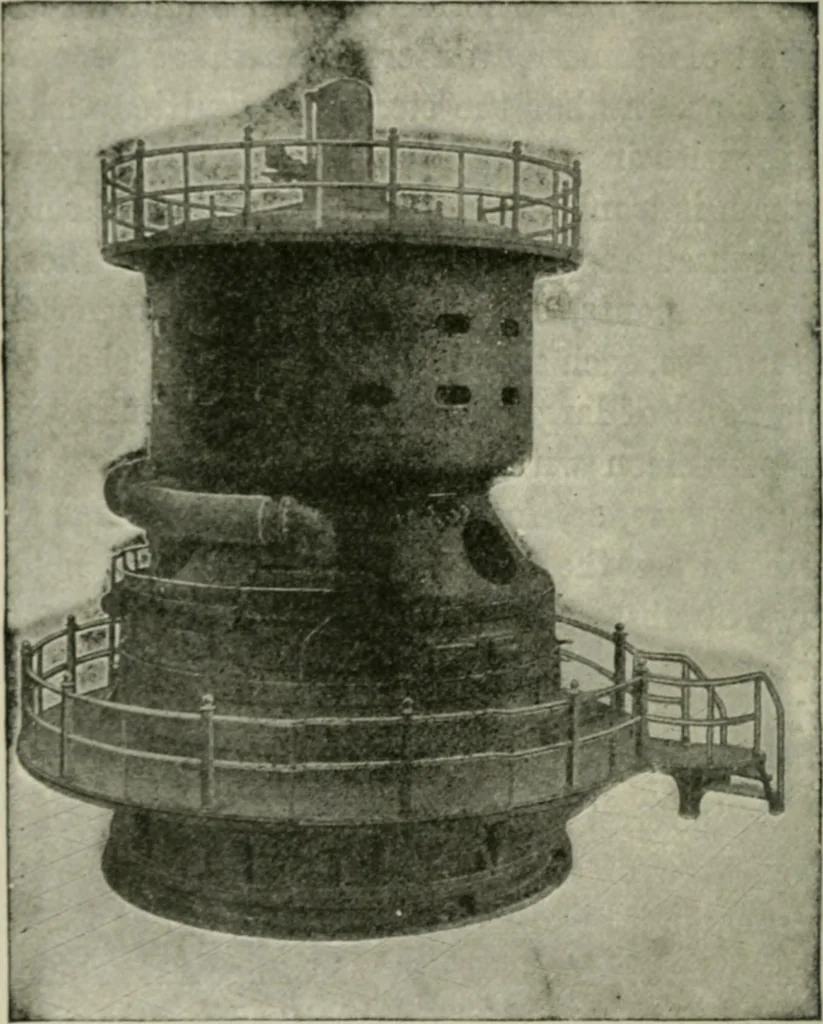 An illustration from Steam turbine engines : their construction, care and operation, 1910, leaf 43