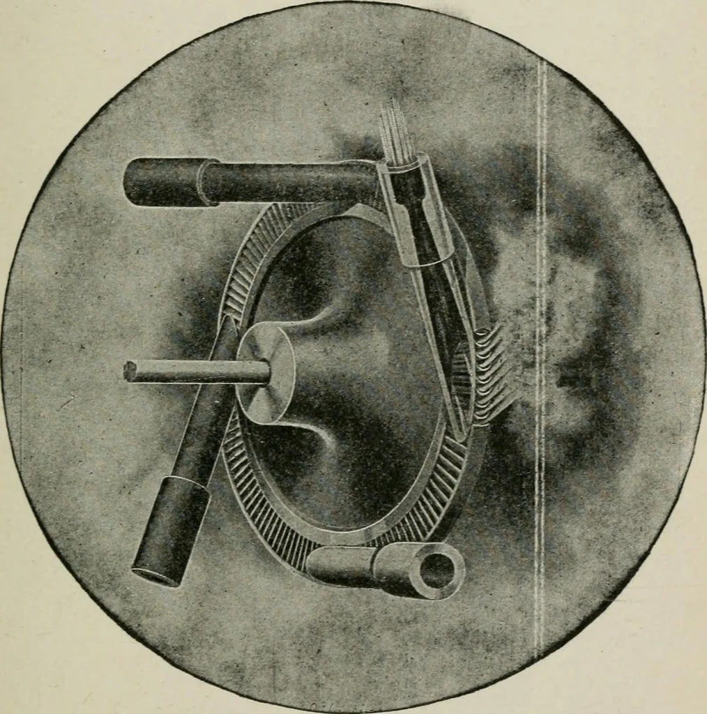An illustration from Steam turbine engines : their construction, care and operation, 1910, leaf 66
