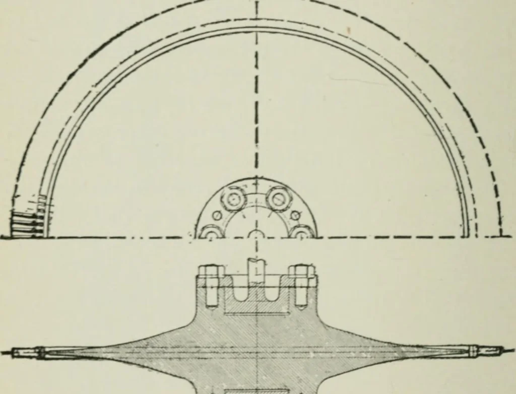 An illustration from Steam turbine engines : their construction, care and operation, 1910, leaf 77