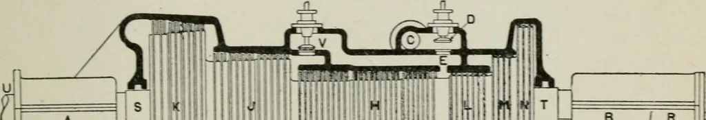 An illustration from Steam turbine engines : their construction, care and operation, 1910, leaf 82