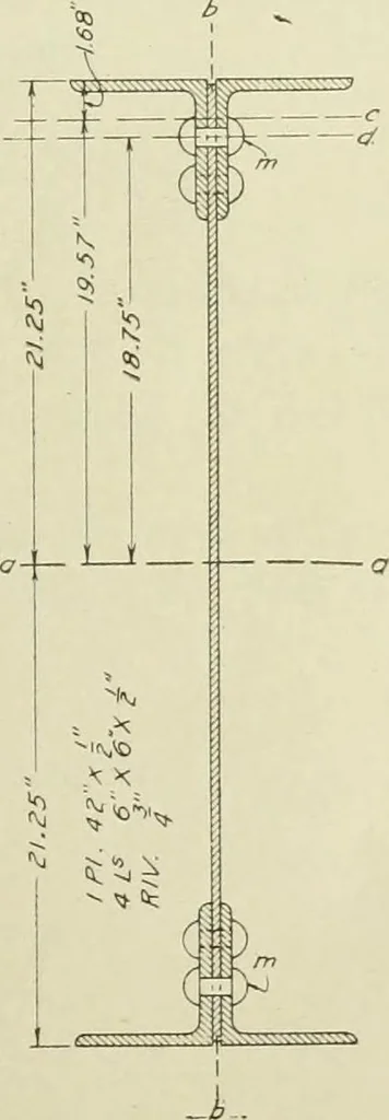 An illustration from Steel construction for buildings, 1914, leaf 106