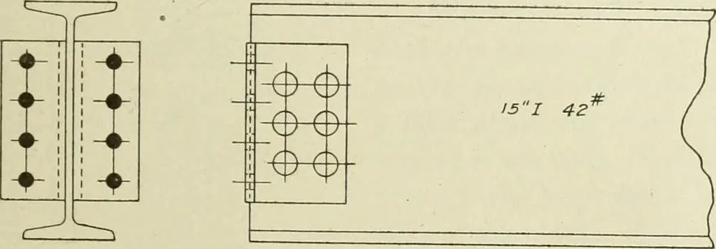 An illustration from Steel construction for buildings, 1914, leaf 174