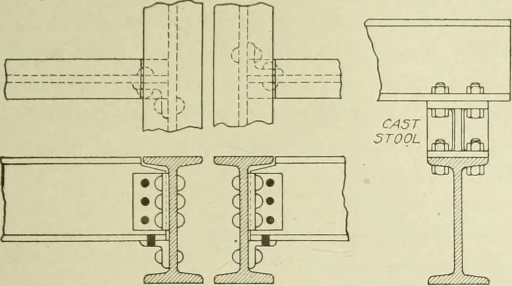 An illustration from Steel construction for buildings, 1914, leaf 276