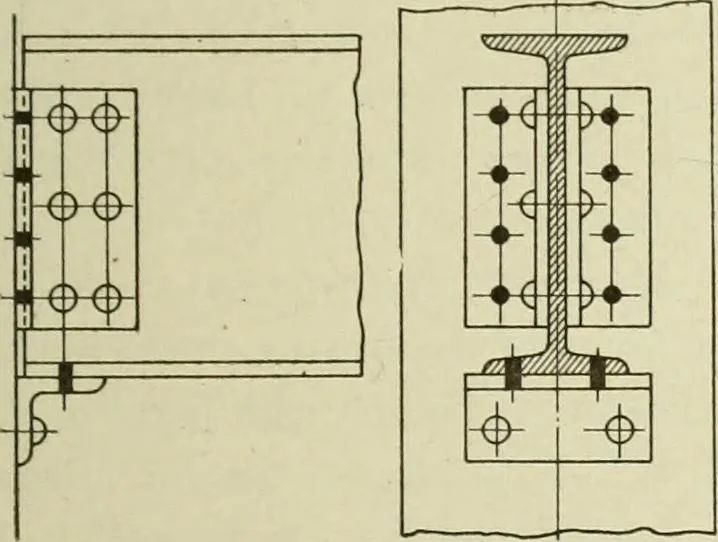 An illustration from Steel construction for buildings, 1914, leaf 282