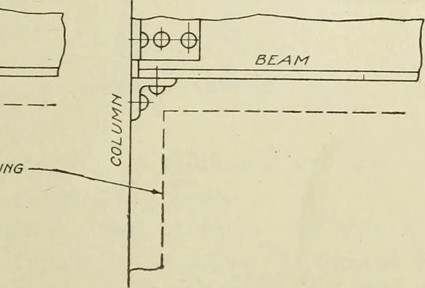 An illustration from Steel construction for buildings, 1914, leaf 282
