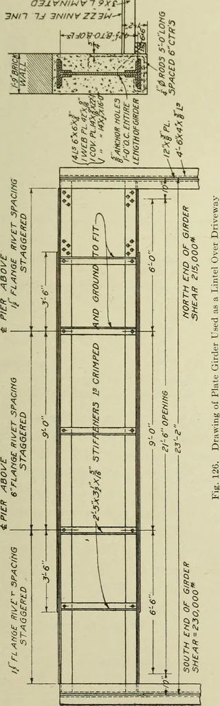 An illustration from Steel construction for buildings, 1914, leaf 356