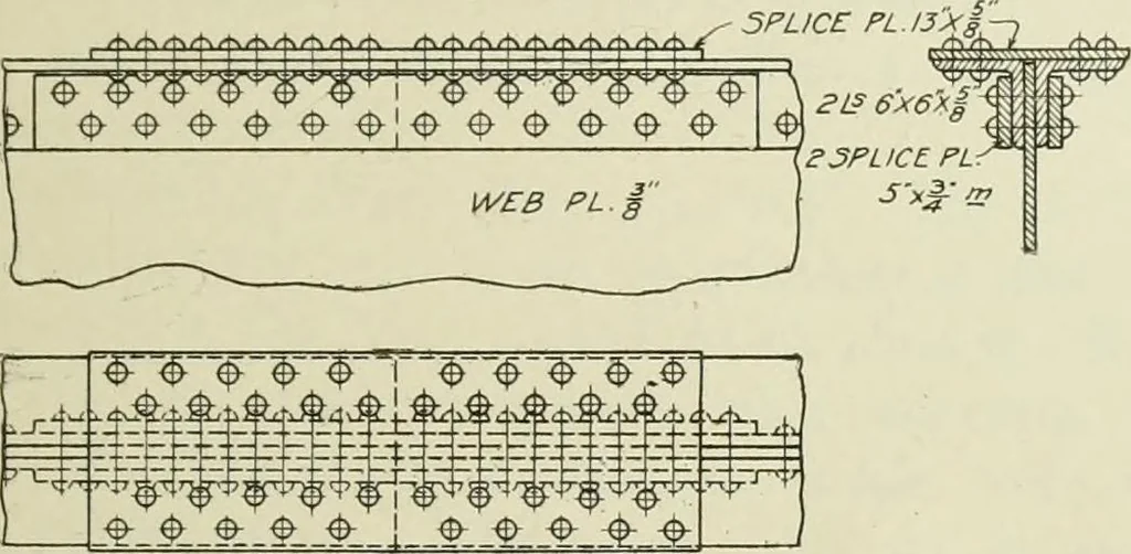 An illustration from Steel construction for buildings, 1914, leaf 366