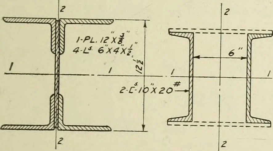 An illustration from Steel construction for buildings, 1914, leaf 398