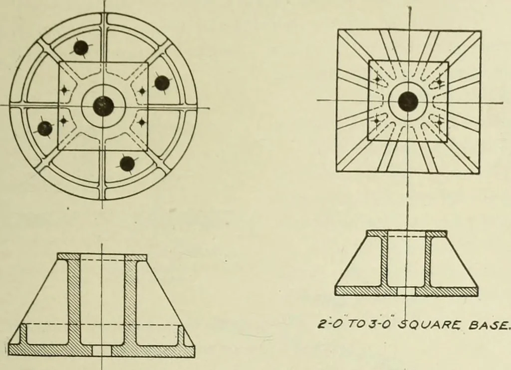 An illustration from Steel construction for buildings, 1914, leaf 474