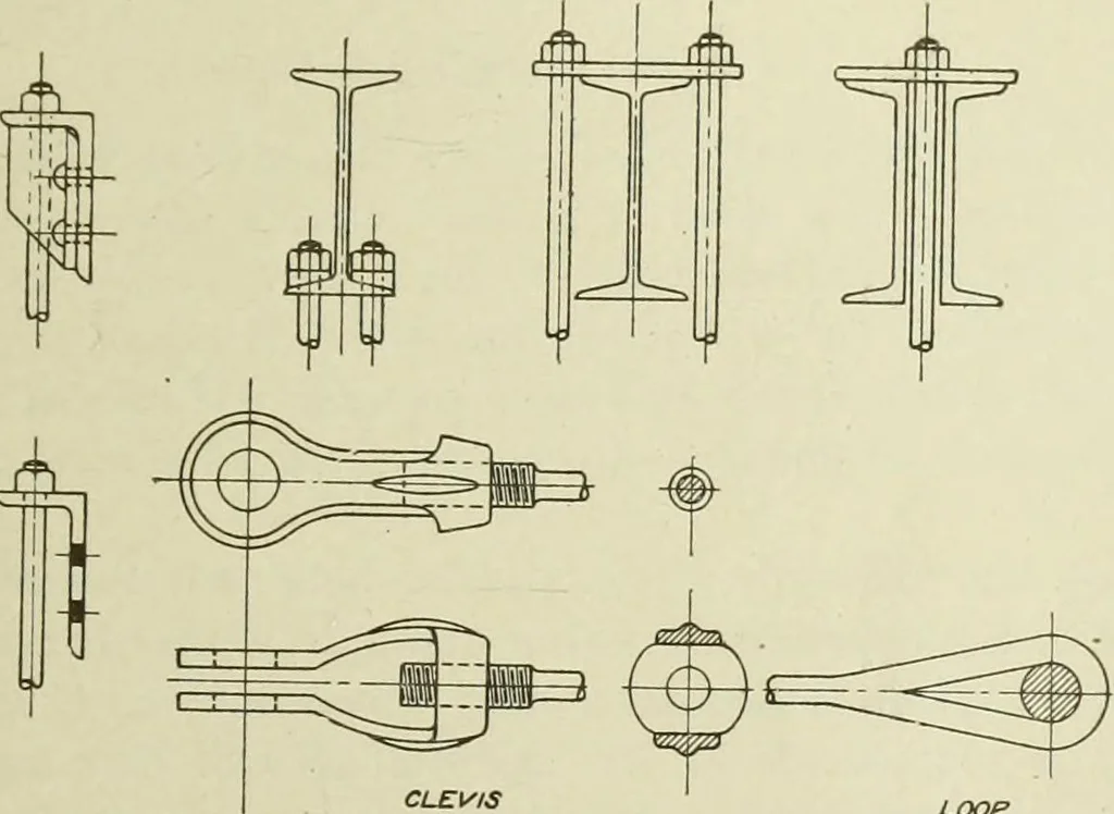 An illustration from Steel construction for buildings, 1914, leaf 508