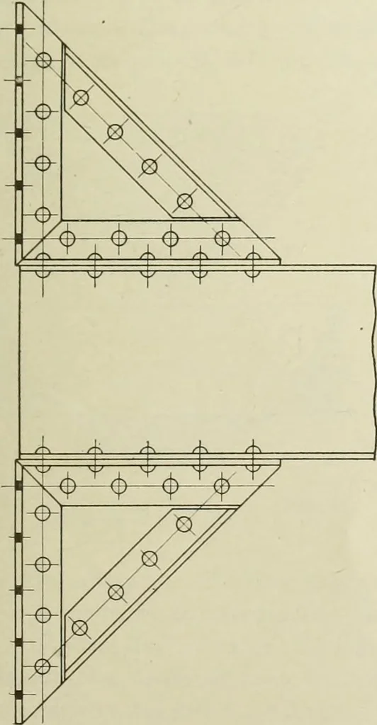 An illustration from Steel construction for buildings, 1914, leaf 554