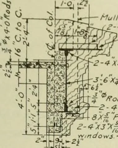 An illustration from Steel construction for buildings, 1914, leaf 582