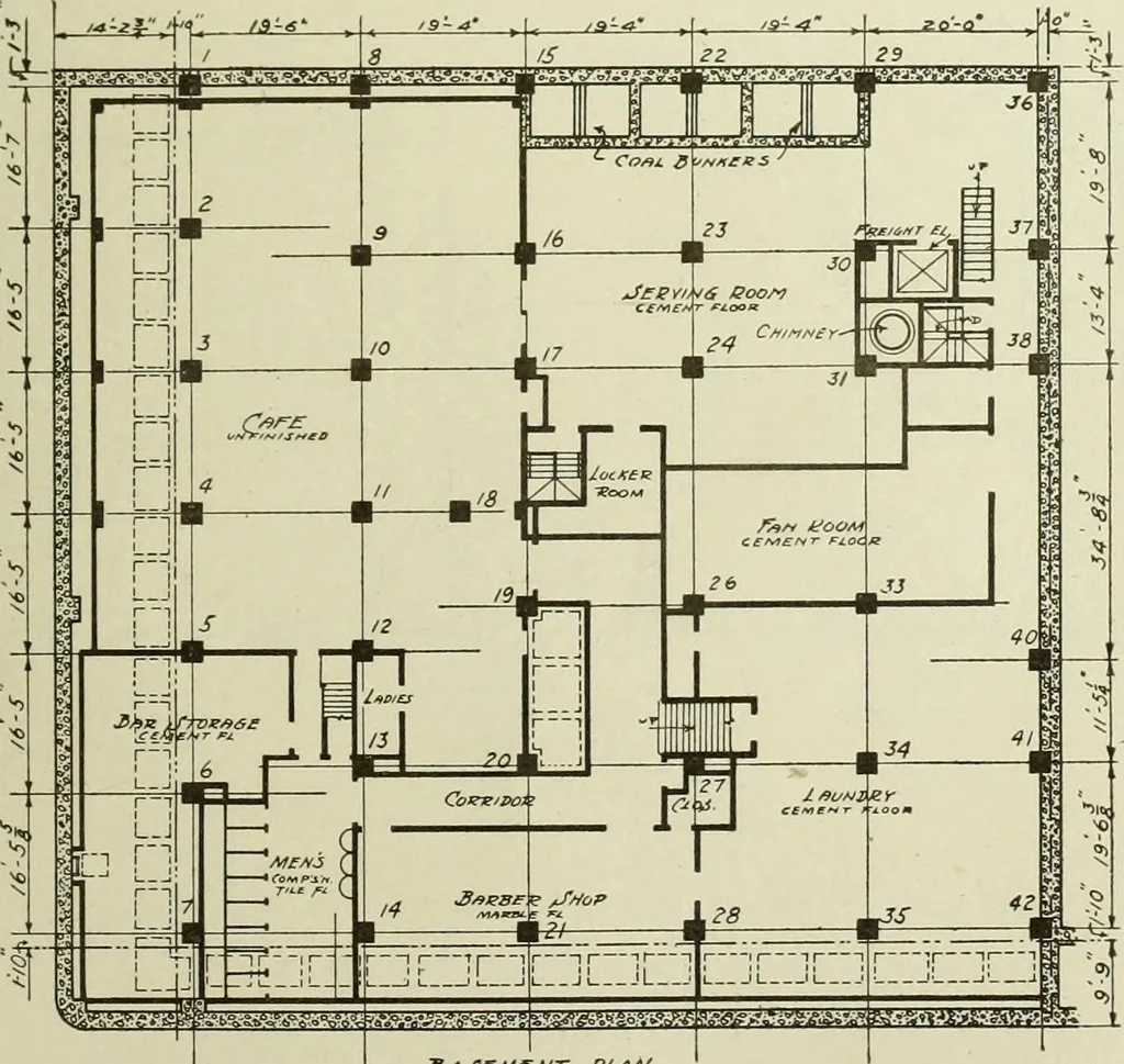 An illustration from Steel construction for buildings, 1914, leaf 598
