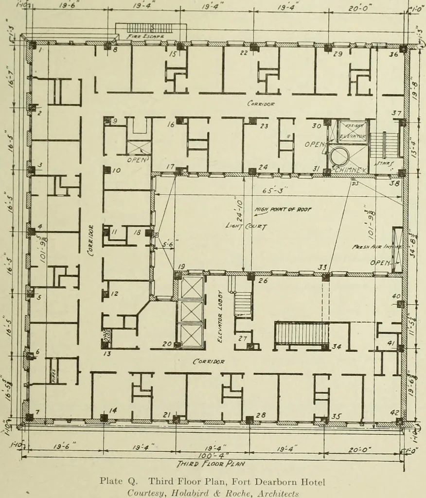 An illustration from Steel construction for buildings, 1914, leaf 604