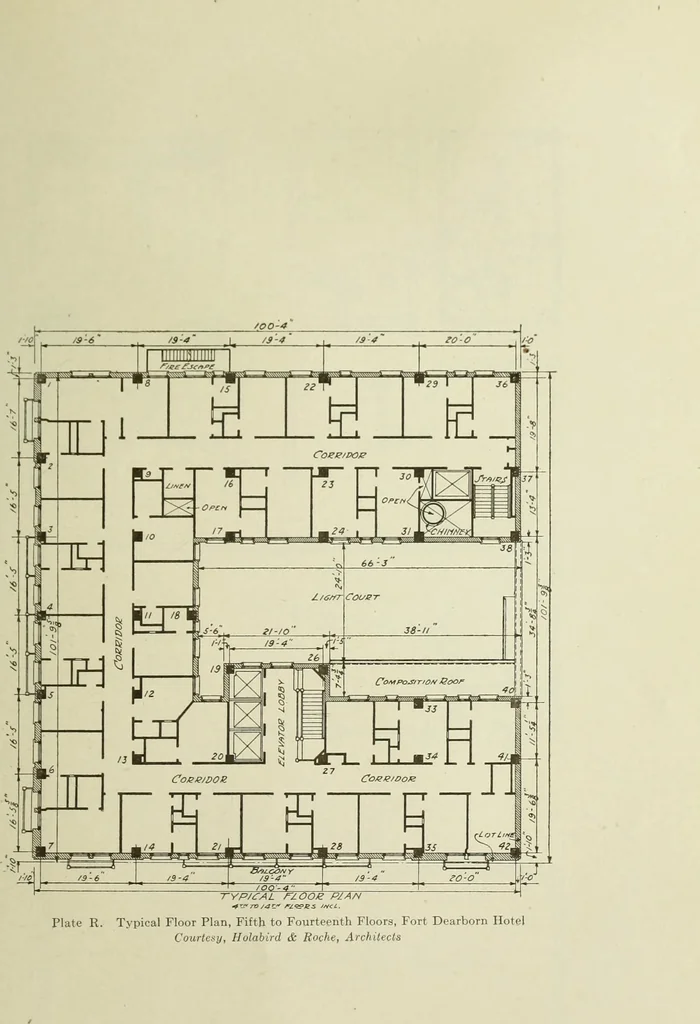 An illustration from Steel construction for buildings, 1914, leaf 606