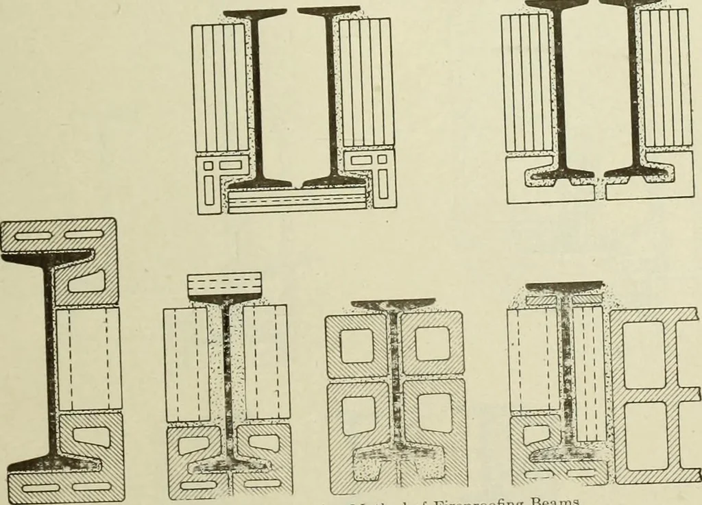 An illustration from Steel construction for buildings, 1914, leaf 720