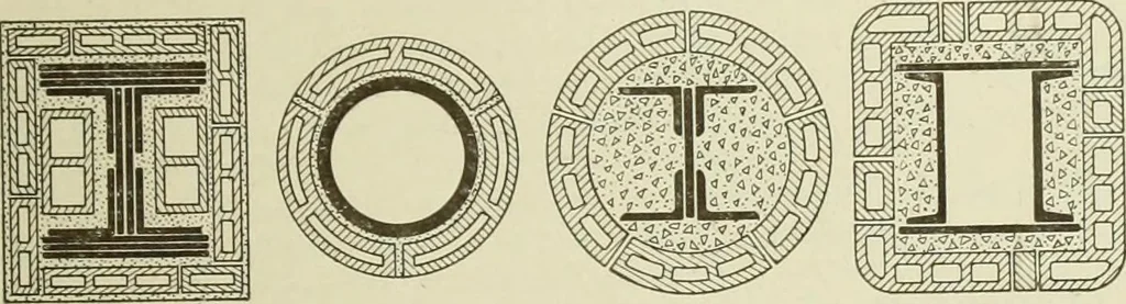 An illustration from Steel construction for buildings, 1914, leaf 724