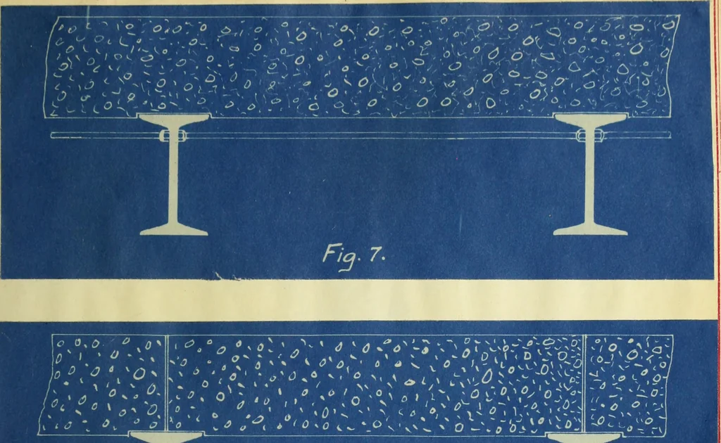An illustration from Steel highway bridges with reinforced concrete floors, 1910, leaf 32