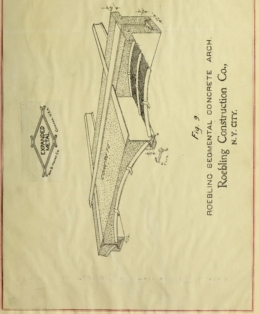 An illustration from Steel highway bridges with reinforced concrete floors, 1910, leaf 34