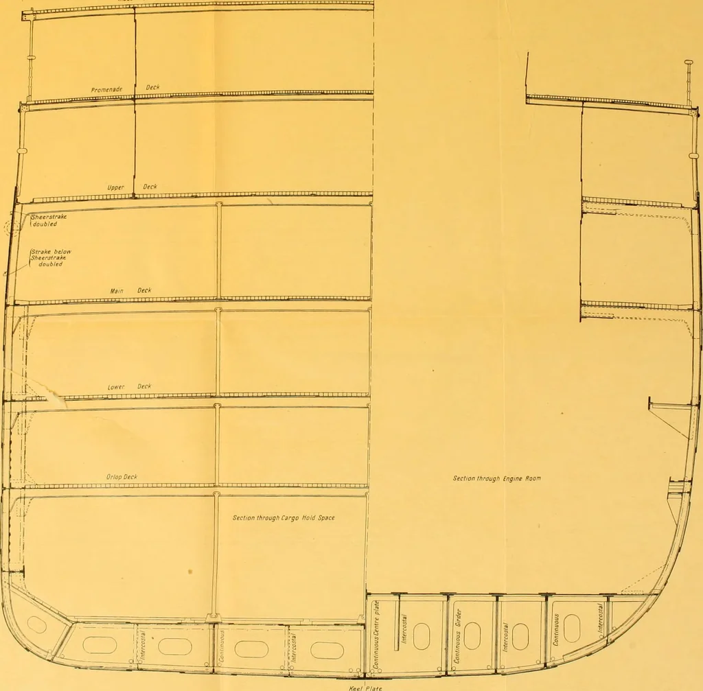 An illustration from Steel ships, their construction and maintenance : a manual for shipbuilders, ship superintendents, students, and marine engineers, 1901, leaf 162