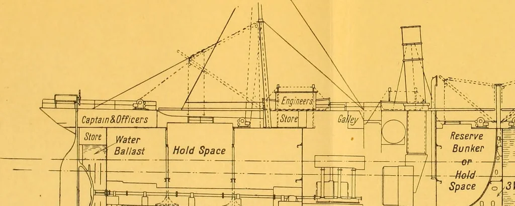 An illustration from Steel ships, their construction and maintenance : a manual for shipbuilders, ship superintendents, students, and marine engineers, 1901, leaf 176