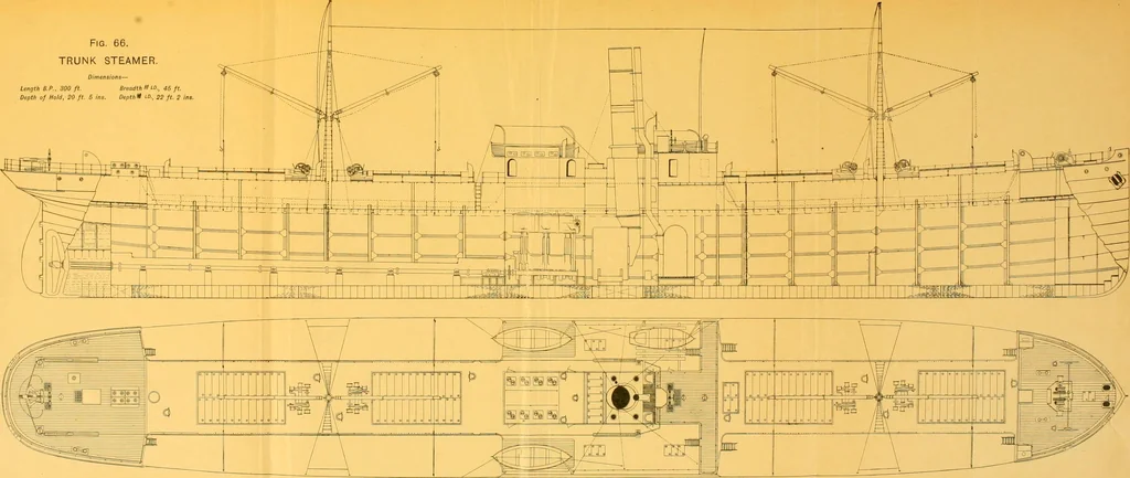 An illustration from Steel ships, their construction and maintenance : a manual for shipbuilders, ship superintendents, students, and marine engineers, 1901, leaf 190