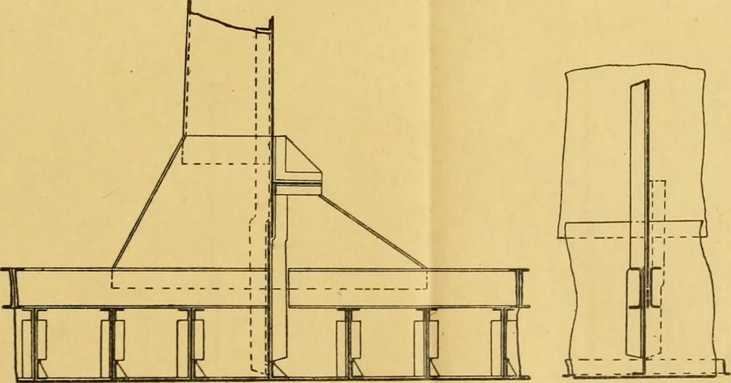An illustration from Steel ships, their construction and maintenance : a manual for shipbuilders, ship superintendents, students, and marine engineers, 1901, leaf 230