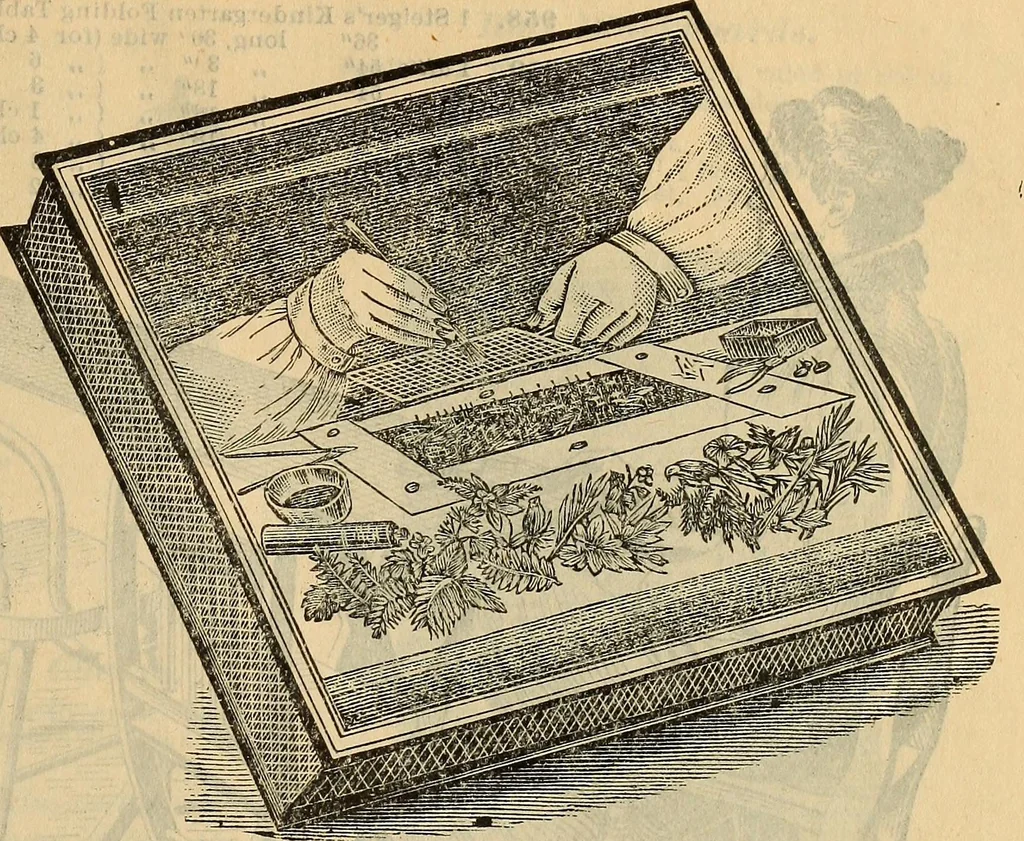 An illustration from Steiger's kindergarten catalogue, 1900, leaf 68