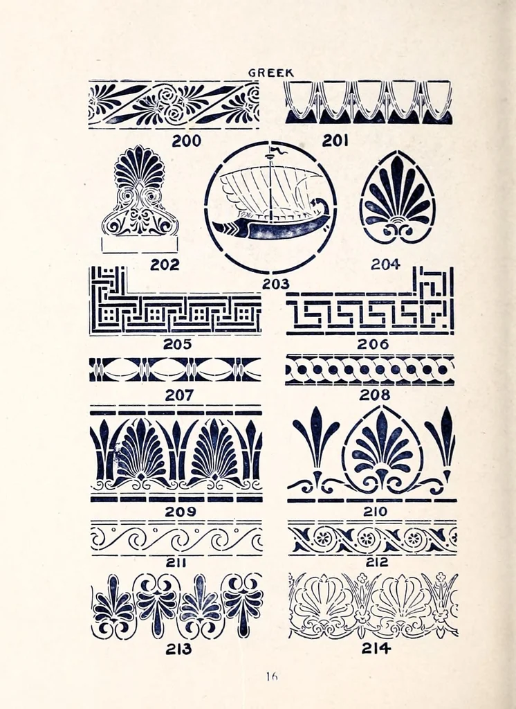 An illustration from Stencils & stencil materials., 1910, leaf 18