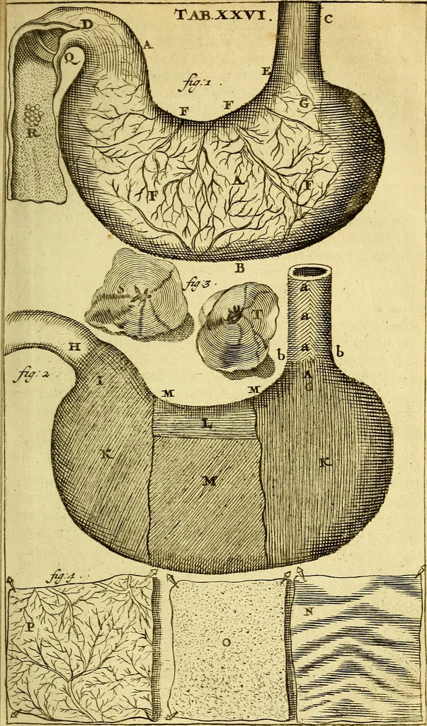 An illustration from Steph. Blancardi Anatomia reformata, sive, Concinna corporis humani : dissectio, ad neotericorum mentem adornata, plurimisque tabulis chalcographicis illustrata : accedit ejusdem authoris be balsamatione, nova methodus, à nemine antehac hoc modo descripta, 1687, leaf 412