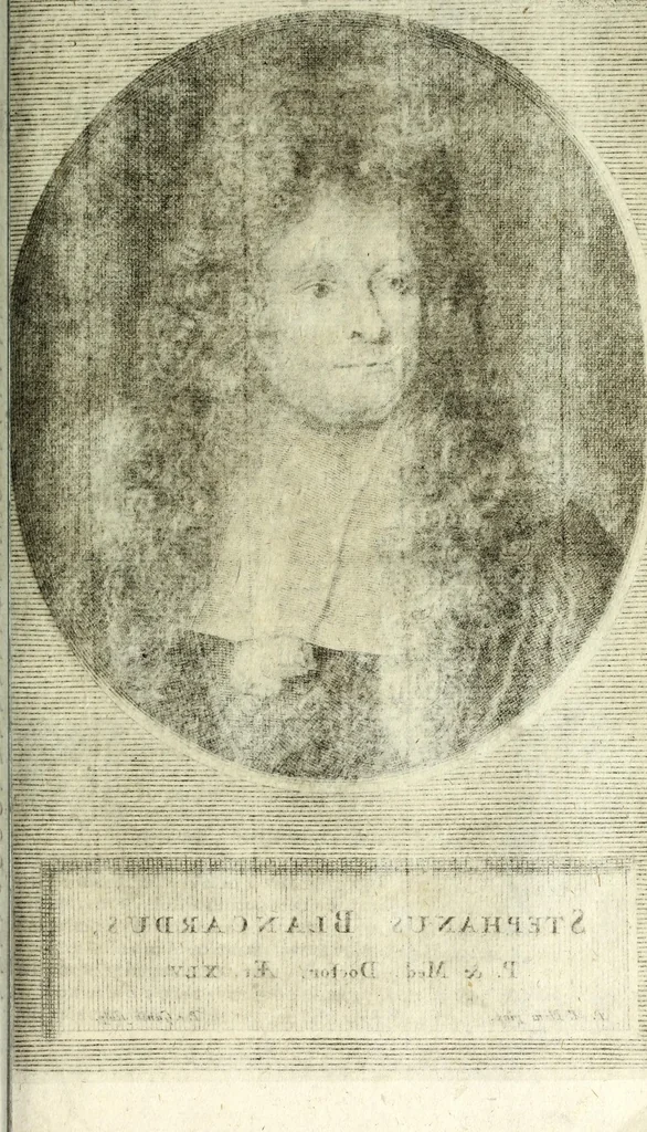 An illustration from Steph. Blancardi Anatomia reformata, sive, Concinna corporis humani dissectio, ad neotericorum mentem adornata ... : accedit ejusdem authoris De balsamatione nova methodus, à nemine antehac similiter descripta, 1695, leaf 21