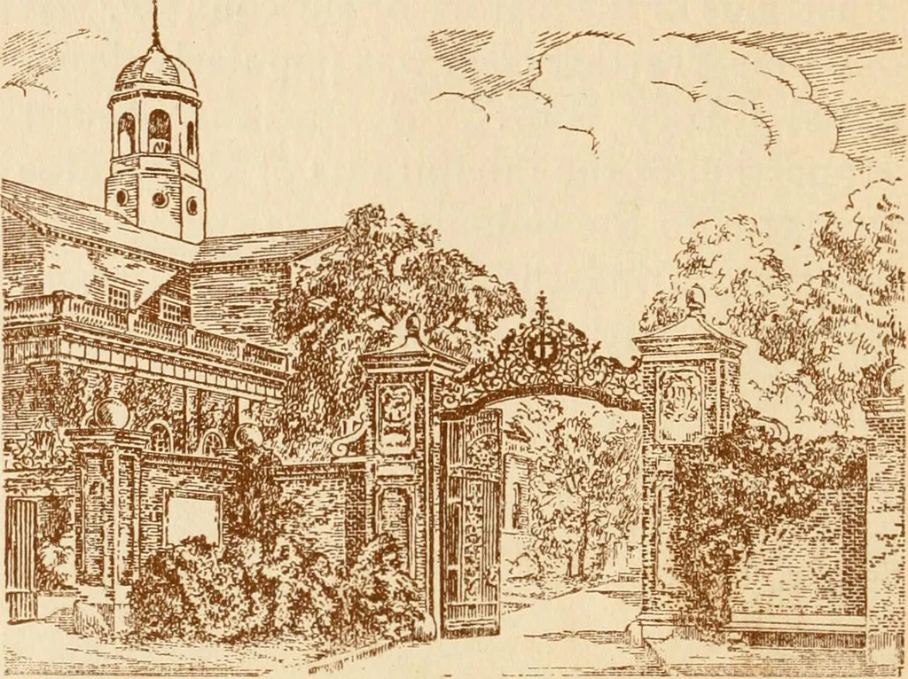 An illustration from Stephen Daye and his successors, the establishment of a printing plant in what was formerly British North America and the development of the art of printing at the University Press of Cambridge, Massachusetts, 1639-1921, 1921, leaf 43