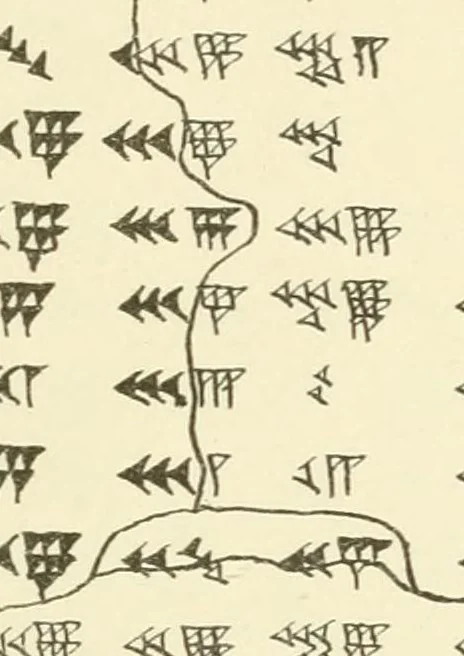 An illustration from Sternkunde und Sterndienst in Babel assyriologische, astronomische und astral-mythologische Untersuchungen, 1907, leaf 355