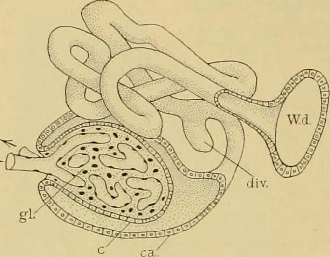 An illustration from Sthohr's histology : arranged upon an embroyological basis, 1906, leaf 257