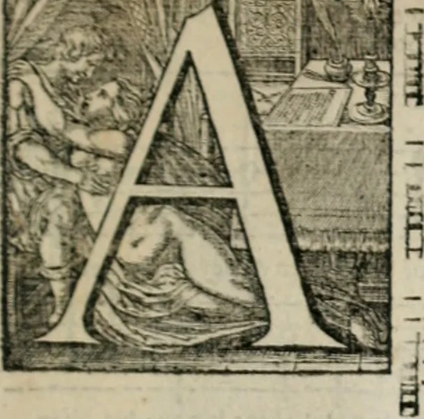An illustration from Stichtelycke rymen, om te lesen ofte singhen. Onderscheyden in III deelen. Op nieuws over-sien en grootelijckx vermeerdert, oock de noten van druck-fauten ghecorrigeert, en verrijckt met vele copere figuren, 1647, leaf 108