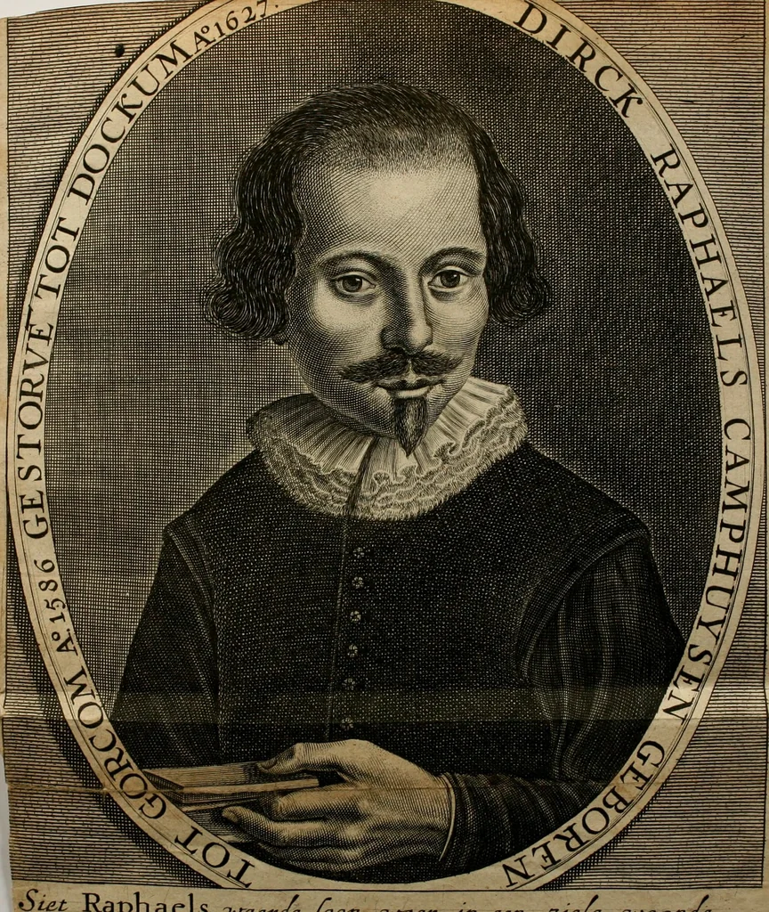An illustration from Stichtelycke rymen, om te lesen ofte singhen. Onderscheyden in III deelen. Op nieuws over-sien en grootelijckx vermeerdert, oock de noten van druck-fauten ghecorrigeert, en verrijckt met vele copere figuren, 1647, leaf 11
