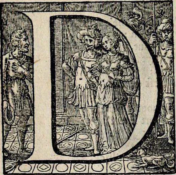 An illustration from Stichtelycke rymen, om te lesen ofte singhen. Onderscheyden in III deelen. Op nieuws over-sien en grootelijckx vermeerdert, oock de noten van druck-fauten ghecorrigeert, en verrijckt met vele copere figuren, 1647, leaf 127