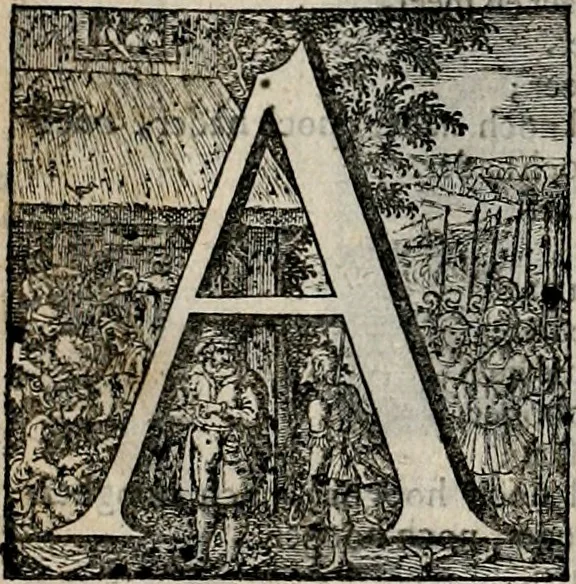An illustration from Stichtelycke rymen, om te lesen ofte singhen. Onderscheyden in III deelen. Op nieuws over-sien en grootelijckx vermeerdert, oock de noten van druck-fauten ghecorrigeert, en verrijckt met vele copere figuren, 1647, leaf 171