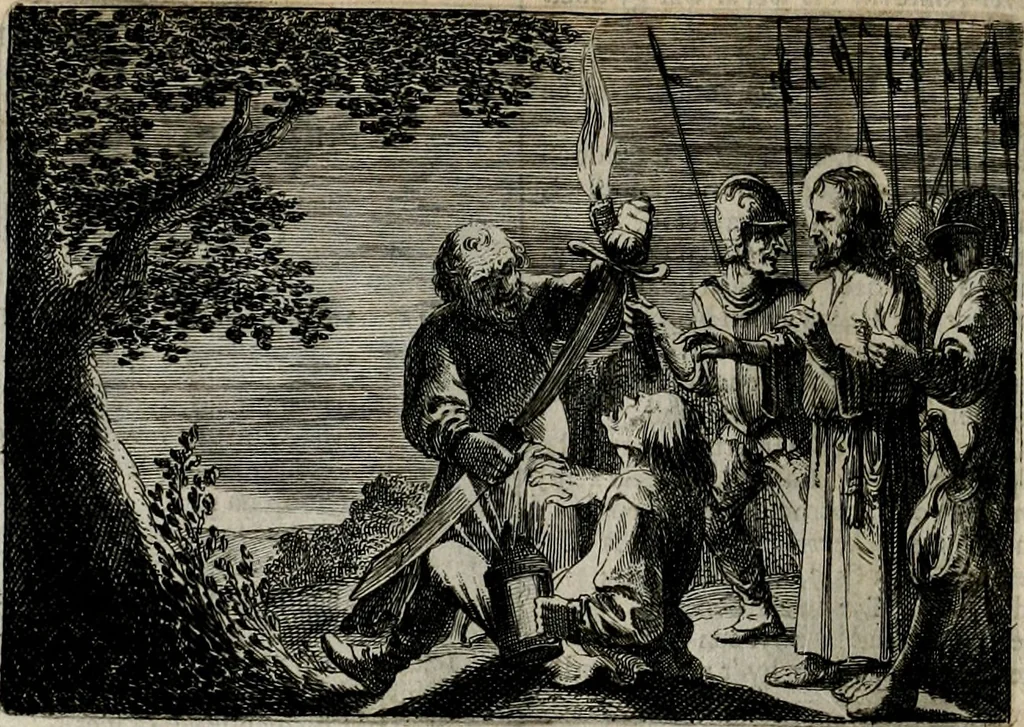 An illustration from Stichtelycke rymen, om te lesen ofte singhen. Onderscheyden in III deelen. Op nieuws over-sien en grootelijckx vermeerdert, oock de noten van druck-fauten ghecorrigeert, en verrijckt met vele copere figuren, 1647, leaf 199