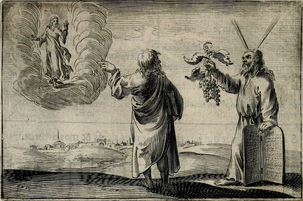 An illustration from Stichtelycke rymen, om te lesen ofte singhen. Onderscheyden in III deelen. Op nieuws over-sien en grootelijckx vermeerdert, oock de noten van druck-fauten ghecorrigeert, en verrijckt met vele copere figuren, 1647, leaf 99