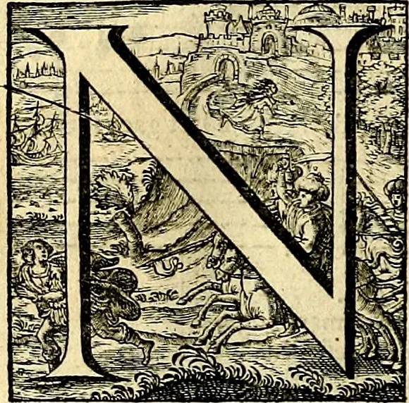 An illustration from Stichtelycke rymen, om te lesen ofte singhen. Onderscheyden in III deelen. Op nieuws over-sien en grootelijckx vermeerdert, oock de noten van druck-fauten ghecorrigeert, en verrijckt met vele copere figuren, 1647, leaf 103