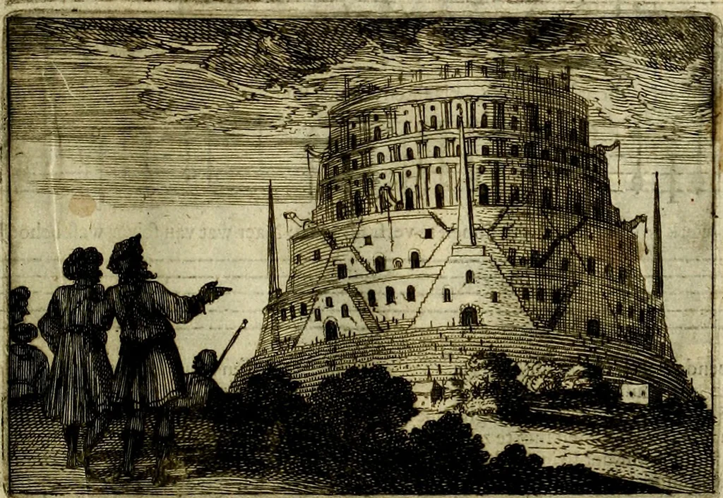 An illustration from Stichtelycke rymen, om te lesen ofte singhen. Onderscheyden in III deelen. Op nieuws over-sien en grootelijckx vermeerdert, oock de noten van druck-fauten ghecorrigeert, en verrijckt met vele copere figuren, 1647, leaf 12